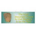 Baseball Glove Panoramic Photo Hand Mirror (1.625" x 4.625")